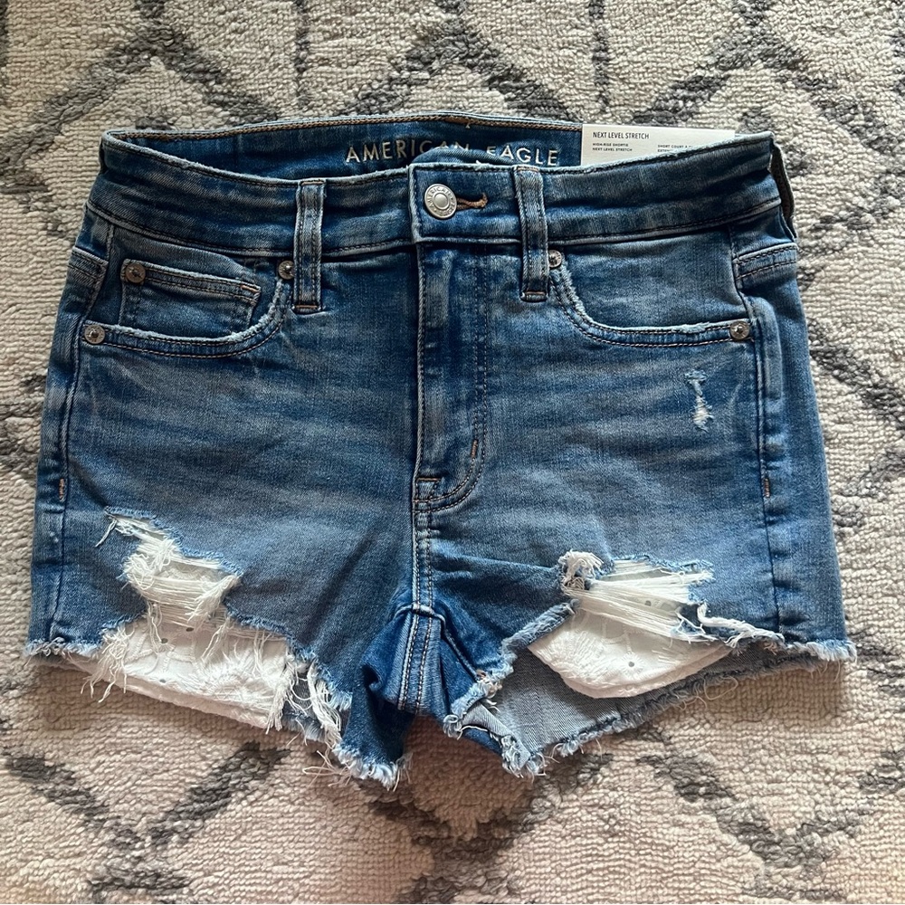 American Eagle Outfitters Women's Blue Denim Shorts
